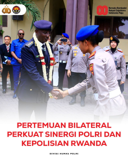 Pertemuan Bilateral Perkuat Sinergi Polri dan Kepolisian Rwanda