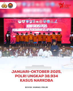Thumbnail Polri Ungkap 38.934 Kasus Narkoba Polri Ungkap 38.934 Kasus Narkoba