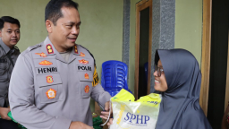Silaturahmi Kamtibmas Kapolres Nganjuk Bersama Forpimcam Sukomoro, Bahas Banjir