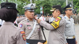 Gelar Pasukan Operasi Zebra Semeru 2025, Polres Nganjuk Tekankan Pentingnya Kepatuhan Berlalu Lintas