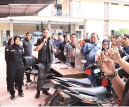 Gratis, Polres Kediri Kota Temukan dan Kembalikan Motor Hilang kepada Pemiliknya