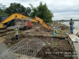 Menghadapi Dinamika Alam Bengawan Solo, PU SDA dan Kontraktor Susun Perbaikan Lanjutan
