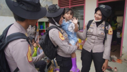 Taruni Akpol Gelar Trauma Healing bagi Siswa TK Bhayangkari Terdampak Banjir di Aceh Tamiang