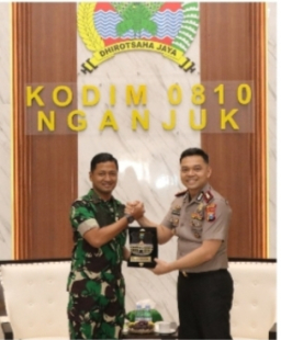 Kapolres Nganjuk yang Baru, Perkuat Sinergi Forkopimda, Kunjungi Bupati dan Dandim 0810