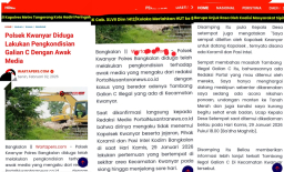 Pimpinan Redaksi PNN.co.id  Membantah: "Polsek Kwanyar Diduga Melakukan Pengkondisian Galian Ilegal Dengan Awak Media"