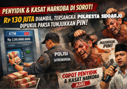 Tersangka Dipukuli dan Dikuras Habis Uang 130 Juta: "AMI Desak Kapolda Copot Oknum Penyidik II Satresnarkoba Sidoarjo