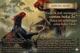 Diduga Pembiaran Judi Sabung Ayam Oleh Pihak Penegak Hukum Setempat