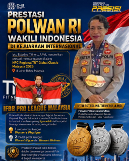 Prestasi Polwan RI Wakili Indonesia di Kejuaraan Binaraga Internasional di Malaysia 2026