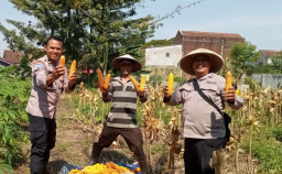 Polsek Blimbing Perkuat Ketahanan Pangan Bersama Poktan Tani Asri, Bantu Tingkatkan Kesejahteraan Petani
