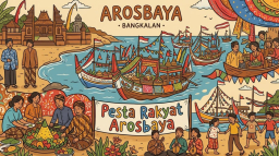 Gema Sholawat dan Larungan Perahu Hias Warnai Tradisi "Hajatan Laut" di Arosbaya