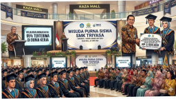 SMK Triyasa Surabaya Lepas 65 Purna Siswa di Kaza Mall: Lebih dari 50% Lulusan Langsung Terserap Industri