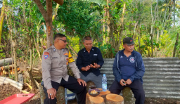 Motor Penggerak Ketahanan Pangan, Pak Bhabin Aktif Dampingi Petani Mulai dari Survei Lahan Hingga Panen