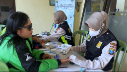 Hari Bhayangkara ke-80, Polresta Malang Cek Kesehatan Gratis bagi Driver Ojol Wanita, Wujud Kepedulian kepada Mitra