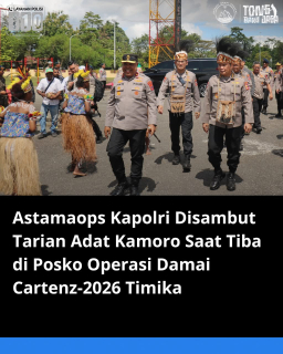 M. Fadil Imran, M.Si., bersama Rombongan tiba di Posko Operasi Damai Cartenz-2026
