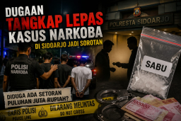 Dugaan Tangkap Lepas Kasus Narkotika di Polresta Sidoarjo, Publik Pertanyakan Transparansi kepada Kompol Dwi Gatstimu