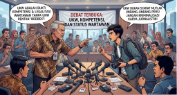 Sertifikat Uji Kompetensi Wartawan (UKW) BUKAN Merupakan Syarat Legalitas Jurnalis di Indonesia