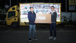 Gelar Nobar Final Piala Dunia 2026, Kapolresta Malang Kota Bagikan 100 Dorprise Warga hingga Awak Media