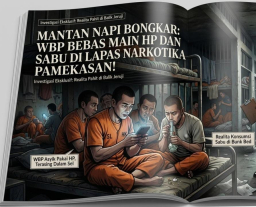 Diduga Bebas Main HP dan Bisa Konsumsi Sabu sabu di Dalam Lapas II Narkotika Pamekasan, Oknum Petugas Kelabaka