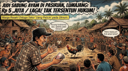 Diduga Setor "Uang Pelicin", Judi Sabung Ayam T Rp5 Juta di Kalibendo Pasirian Lumajang Tak Tersentuh Hukum