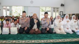 Peringati Maulid Nabi 1448 H, Polresta Malang Kota Ajak Driver Ojol Doa Bersama Kenang Setahun Kepergian Affan Kurniawan