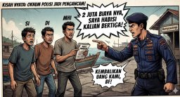 Ibarat Pengemis Menagih Uang Sendiri, Korban Penipuan Rp1,5 Miliar Oknum Polairud Berikan Ancaman