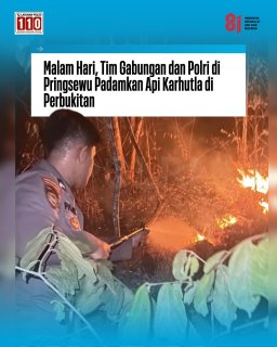 Kebakaran Lahan di Perbukitan Pringsewu Lampung Berhasil Dikendalikan