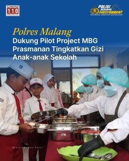 Polres Malang Komitmen Kawal Ketat Program Makan Bergizi Gratis Tepat Sasaran