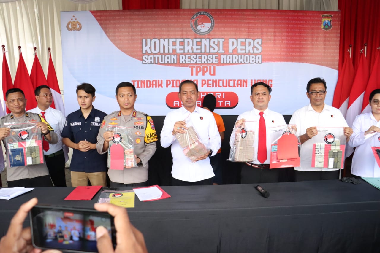 Polres Mojokerto Kota Menjadi  Pilot Project  Ungkap Kasus TPPU Senilai 2 Milliar