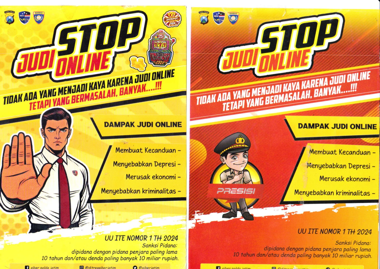 Polres Nganjuk Gencarkan Edukasi Bahaya Judi Online hingga ke Pelosok Desa