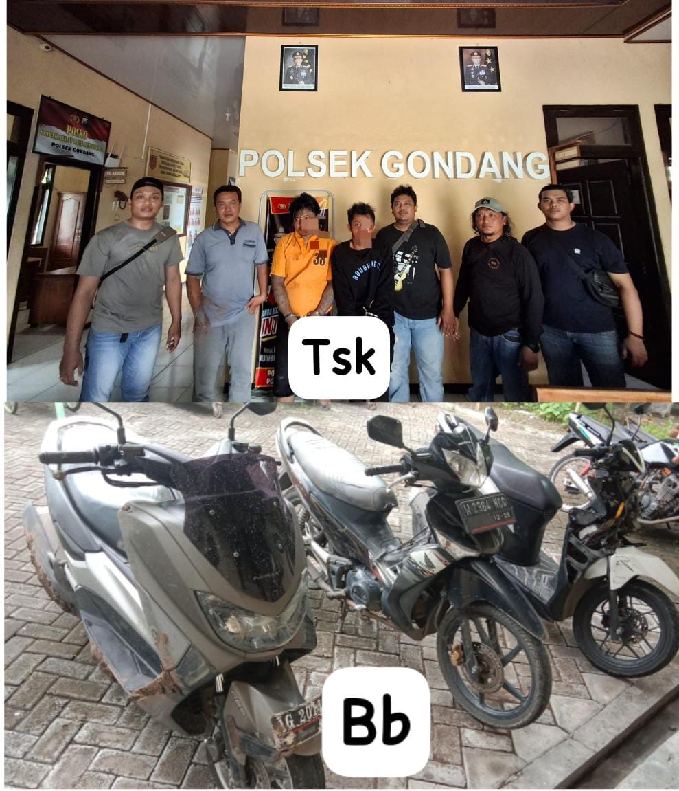 Pak Polisi Bekuk Komplotan Curanmor, Tiga Unit Motor Hasil Curian Diamankan