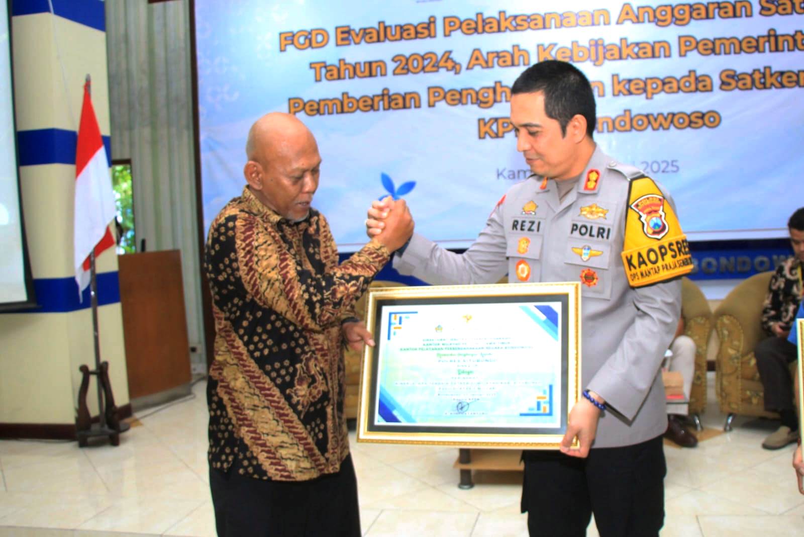 Polres Situbondo: "Kembali Raih Penghargaan Kinerja IKPA Terbaik dari KPPN"