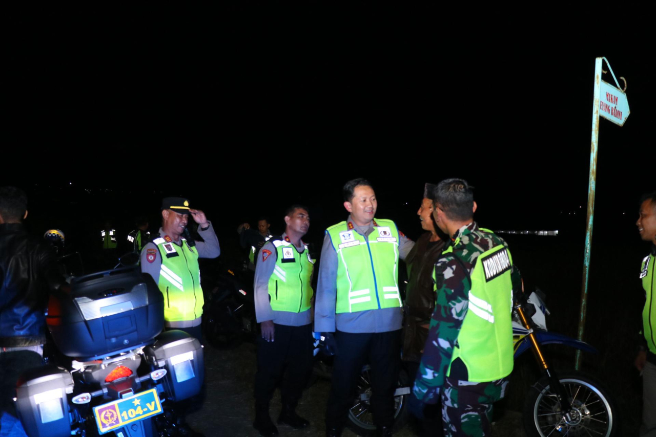 Patroli Bermotor Sinergitas TNI–Polri Amankan Malam 1 Suro di Kabupaten Magetan