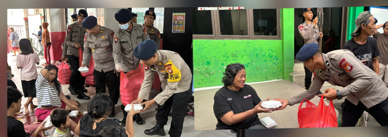 Brimob Gelar Dapur Lapangan di Kampung Melayu, Bantu Warga Terdampak Banjir