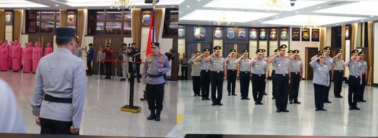 17 Perwira Tinggi Polri Naik Pangkat, Satu Diantaranya Raih Bintang Tiga