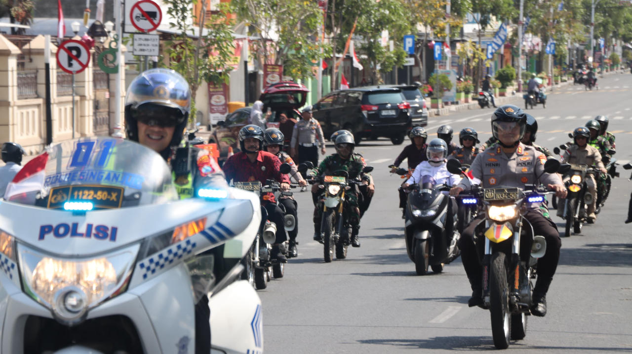 Konsolidasi dan Patroli Skala Besar, Forkopimda Nganjuk Tegaskan Tindakan Tegas Teruku