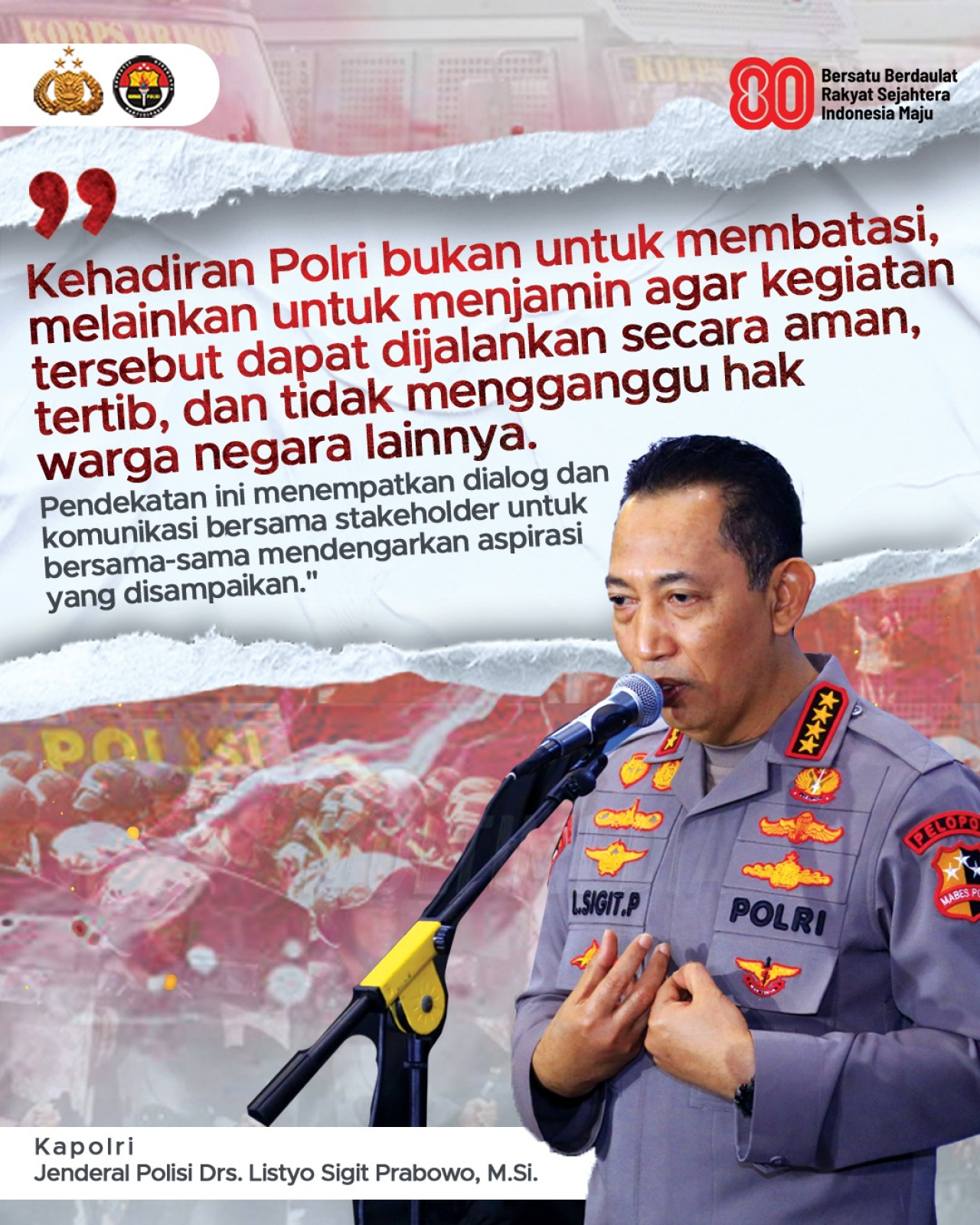 Polri Gelar Dialog Publik Bersama Masyarakat Sipil dan Lembaga