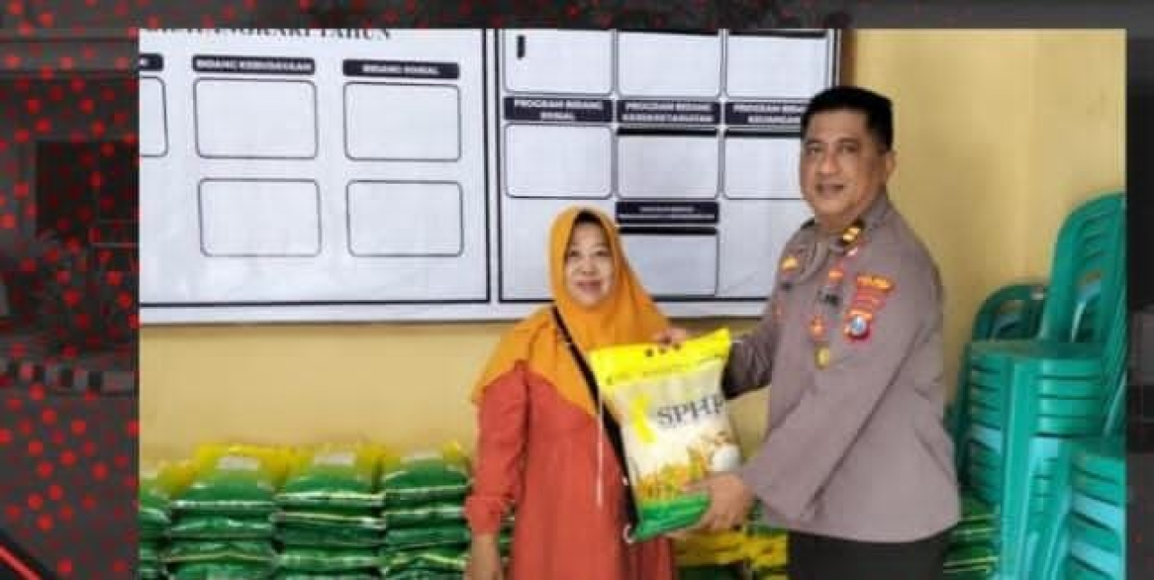 Polres Nganjuk Salurkan 5 Ton Beras SPHP Lewat Gerakan Pangan Murah di Tiga Kecamatan