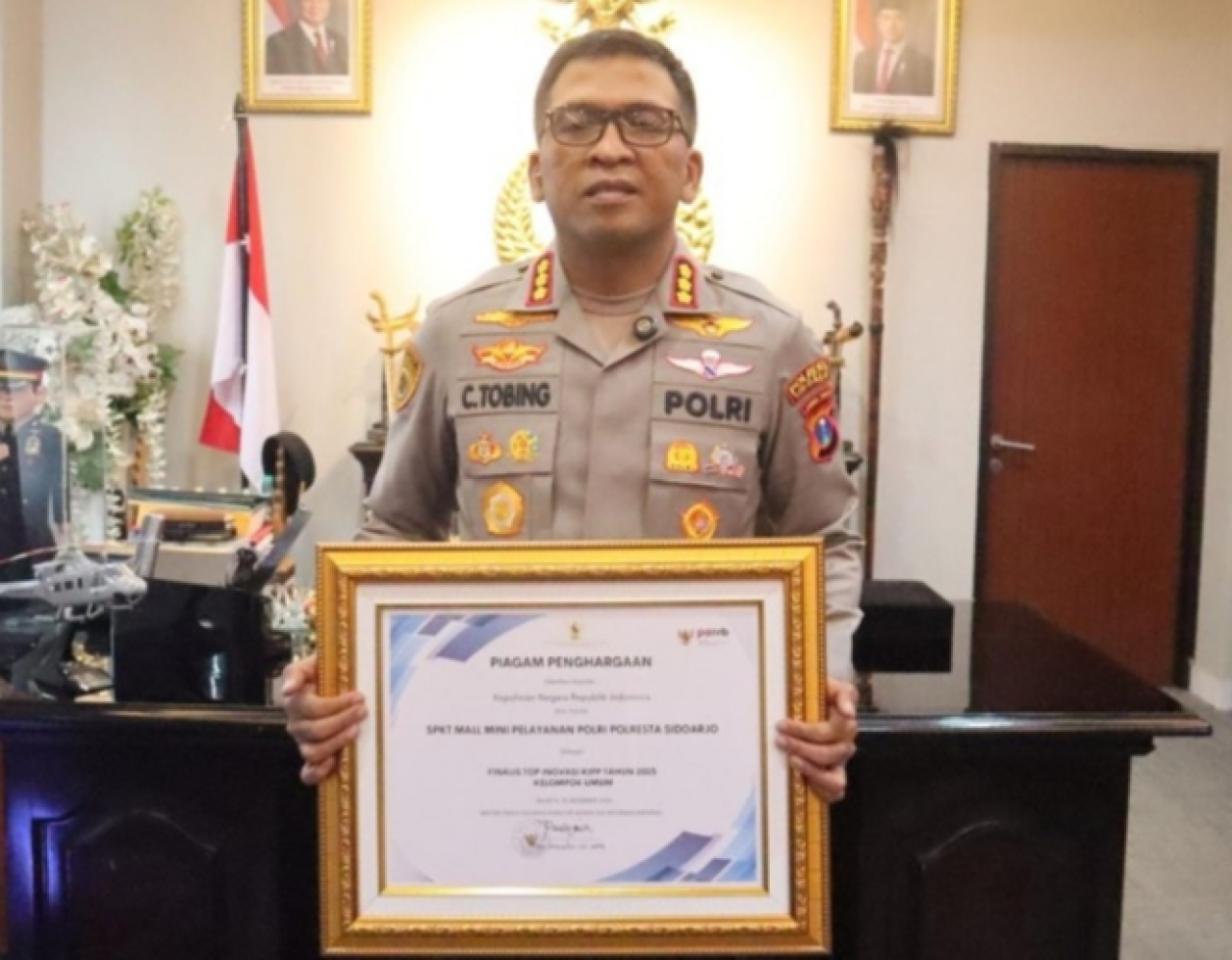 SPKT MMPP Polresta Sidoarjo Raih Penghargaan Menteri PANRB