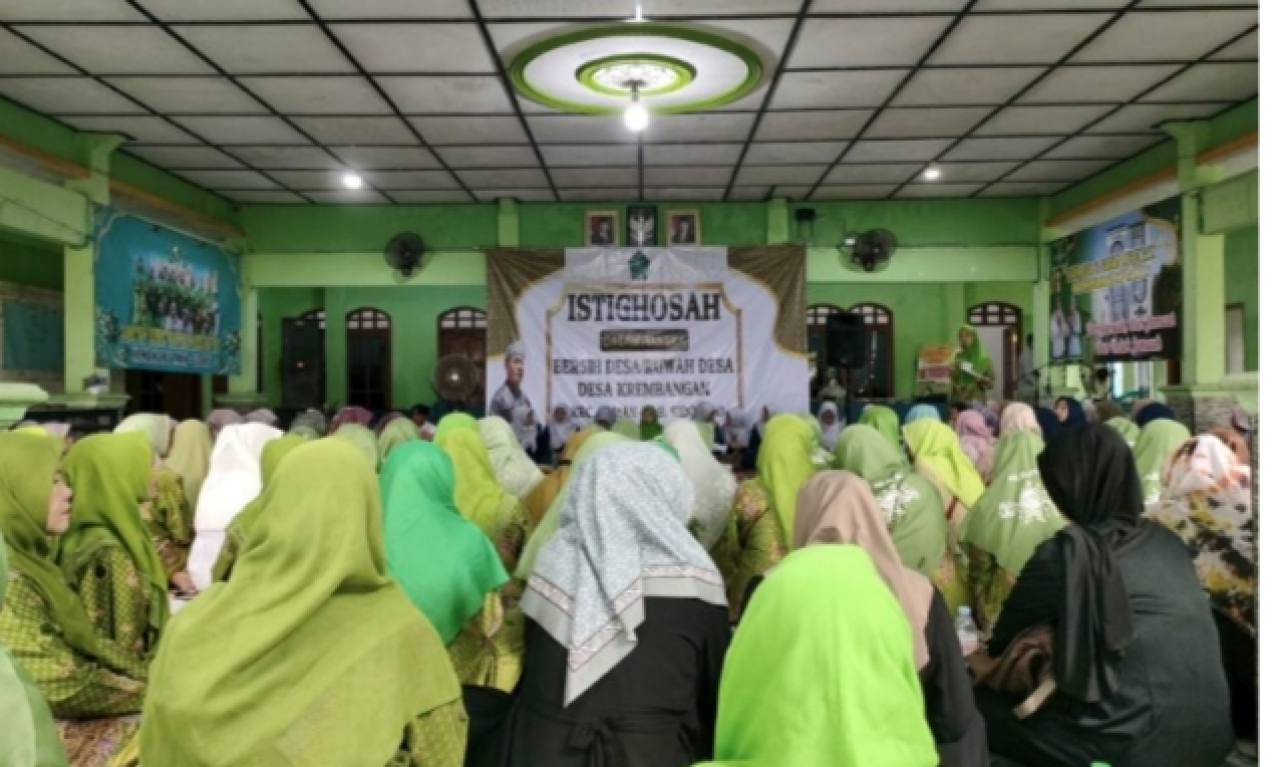 Jelang Ramadan, Muslimat NU Desa Krembangan Gelar Istighosah dan Doa Bersama dalam Rangka Ruwat Desa