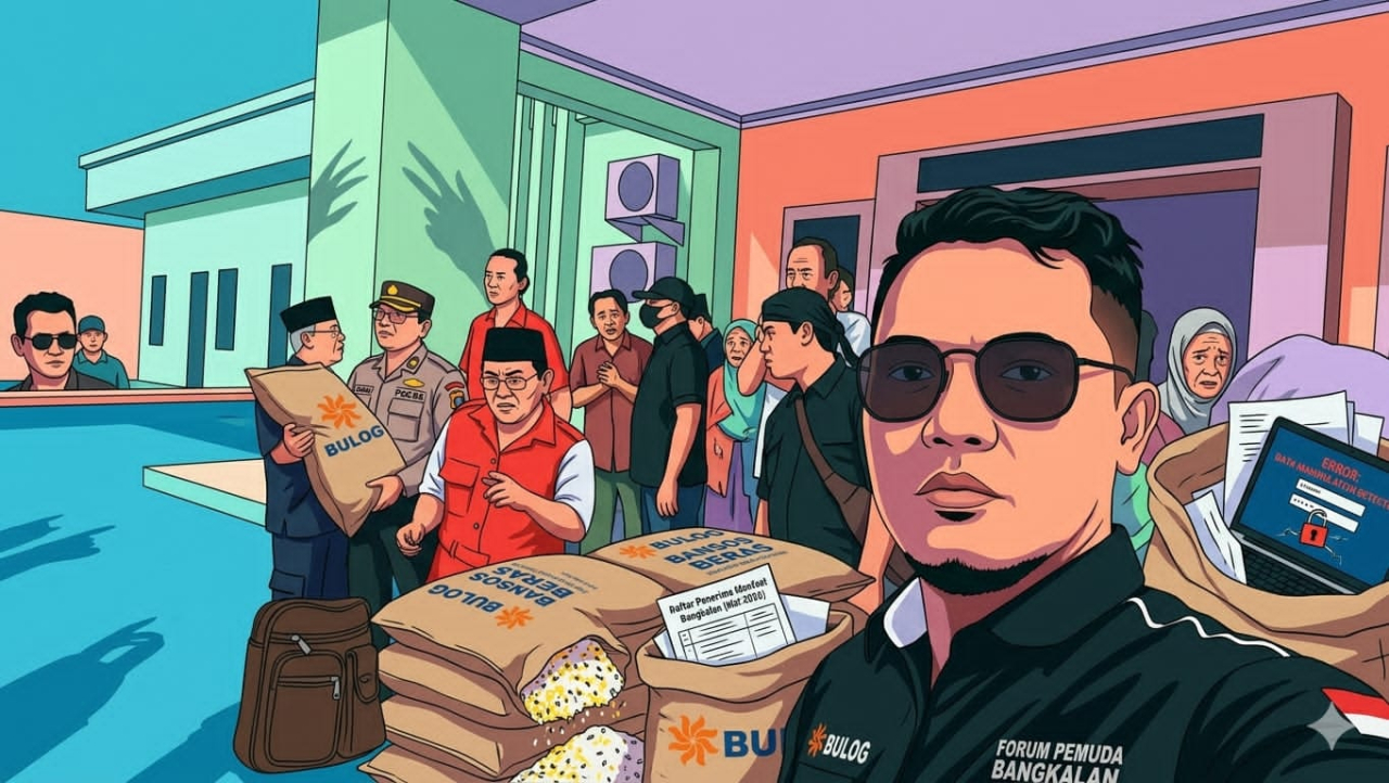 Forum Pemuda Bangkalan Cium Aroma "BUSUK" Tentang Bansos Berupa Beras, Siap Lapor Aparat