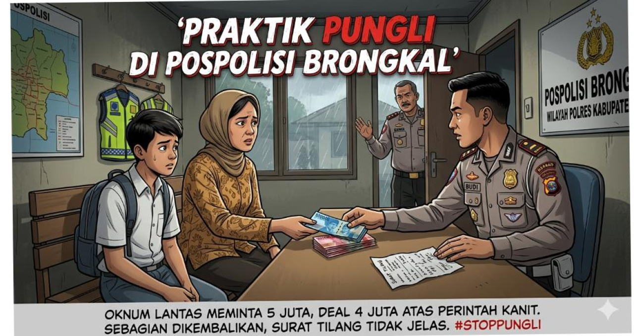 Diduga Oknum Polisi Lantas Polres Blitar Meminta Uang Damai Jutaan Rupiah, Kepada Seorang ibu ibu Pengendara Roda Empat.
