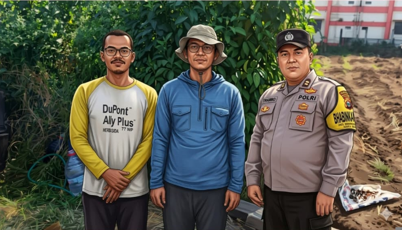 Jagung Bertongkol; Polisi dan Petani Bandungrejosari Optimistis Panen Hingga 30 Ton