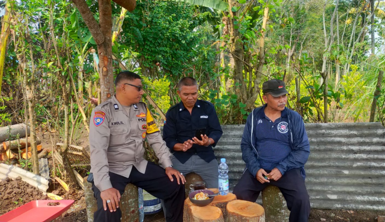 Motor Penggerak Ketahanan Pangan, Pak Bhabin Aktif Dampingi Petani Mulai dari Survei Lahan Hingga Panen