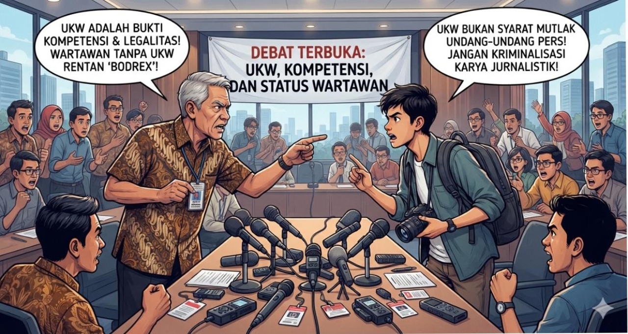 Sertifikat Uji Kompetensi Wartawan (UKW) BUKAN Merupakan Syarat Legalitas Jurnalis di Indonesia