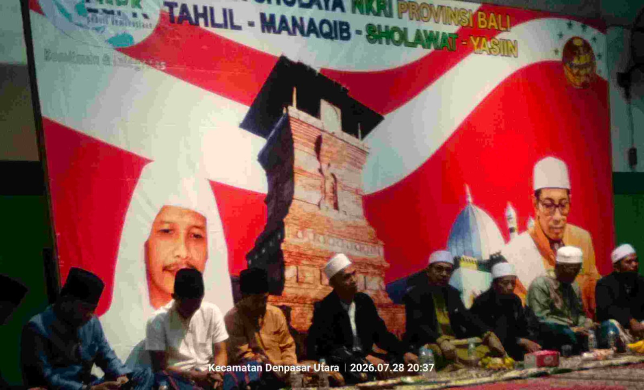 Taman Sholaya NKRI Provinsi Bali Gelar Tahlil, Manaqib, Sholawat dan Yasin di Denpasar