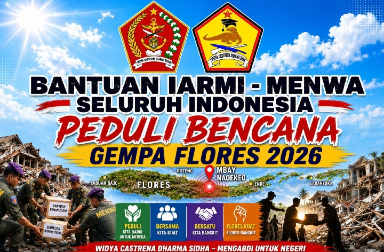 IARMI dan MENWA Indonesia Serahkan Donasi ke Lanud El Tari, Segera Diberangkatkan dengan Hercules