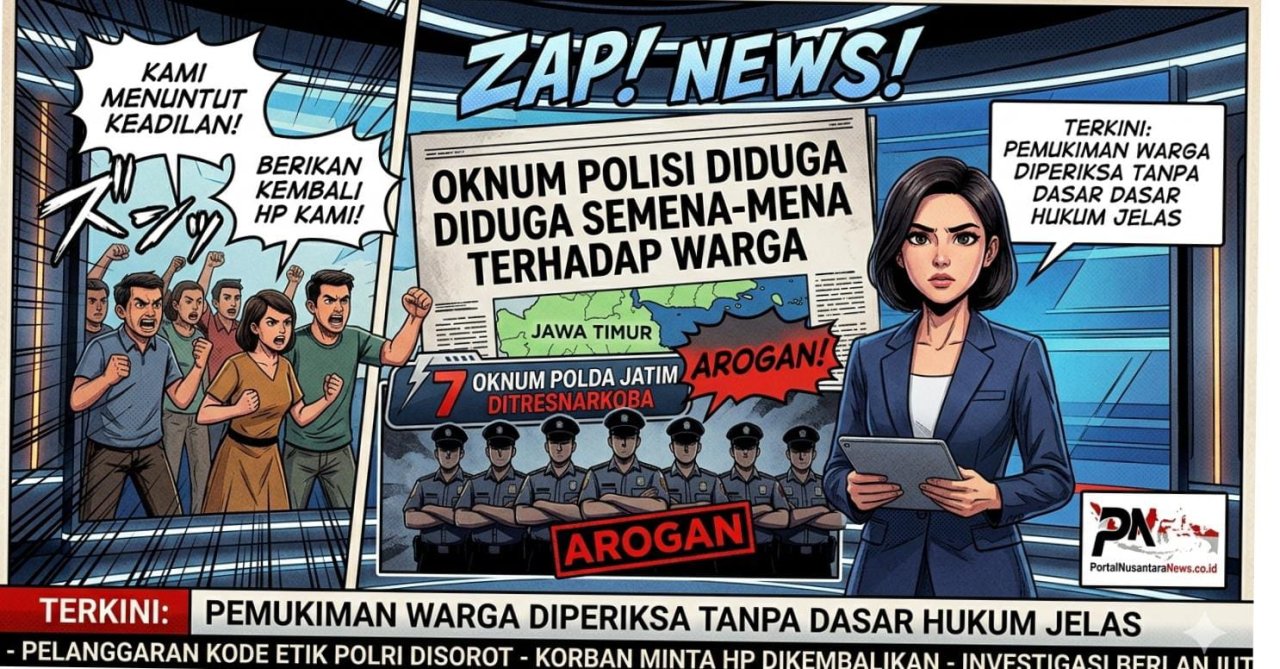 Coreng Citra Polri, 7 Pria Mengaku Anggota Narkob Polda Jatim Diduga Rusak Rumah dan Rampas HP Ibu Rumah Tangga