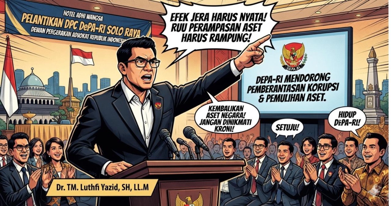 Ketum DePA-RI Luthfi Yazid: Efek Jera Korupsi Harus Nyata, Sita Aset Hingga ke Kroninya!
