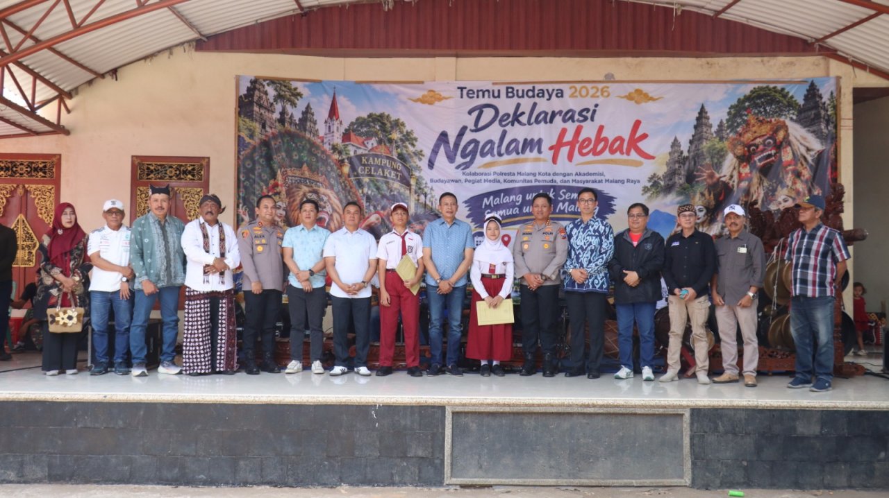 Jaga Khas dan Sejarah Malangan, Polresta Malang Kota Ajak Warga Lestarikan Osob Kiwalan