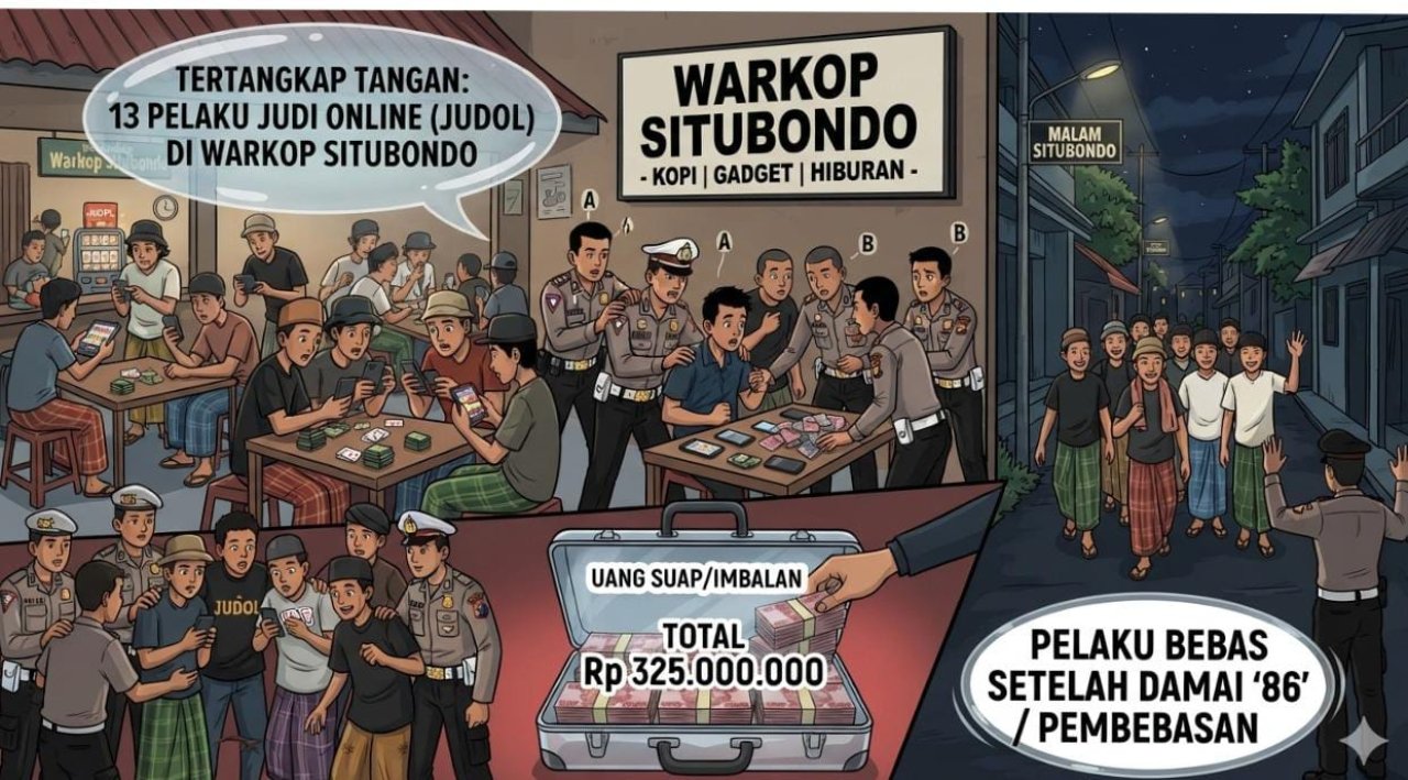 Isu "Delapan Enam" di Situbondo: Oknum Polisi Diduga Lepaskan Pelaku Judol dengan Imbalan Rp325 Juta